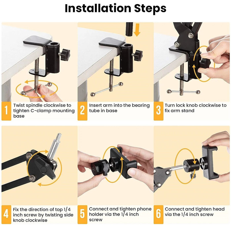 Photography Online - FGCLSY Esnek Kollu Tripod Telefon Standı