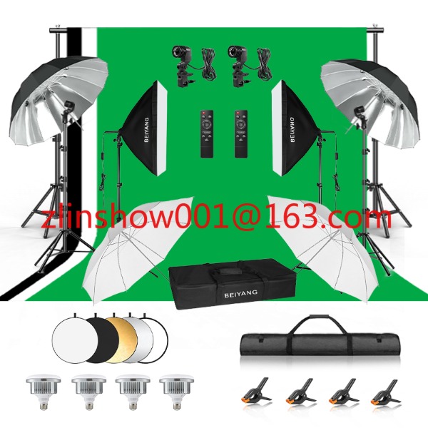 Photography Umbrella Lights - Fotoğraf Stüdyosu Ekipmanları 2.6*3m/2*3m Arka Plan