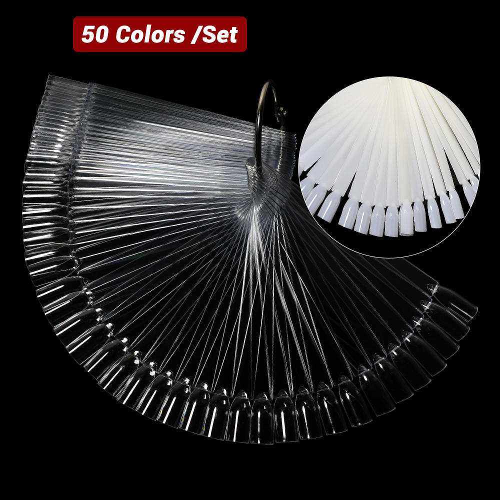 Color Checker Card - 50 Adet Takma Tırnak Sergi Çubukları