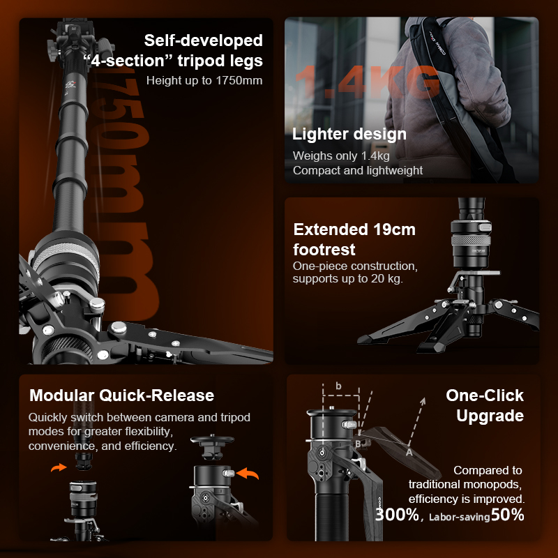 COMAN M1 PRO V5 Tek Tıkla Kald - Camera Tripod Carbon incelemesi ve fiyatı