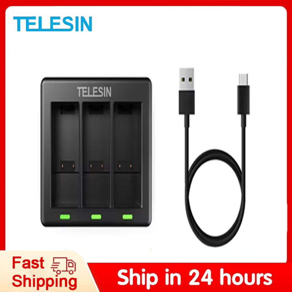 TELESIN 3 Yollu pil şarj cihaz - Gopro Action Camera Hero 11 Black incelemesi ve fiyatı