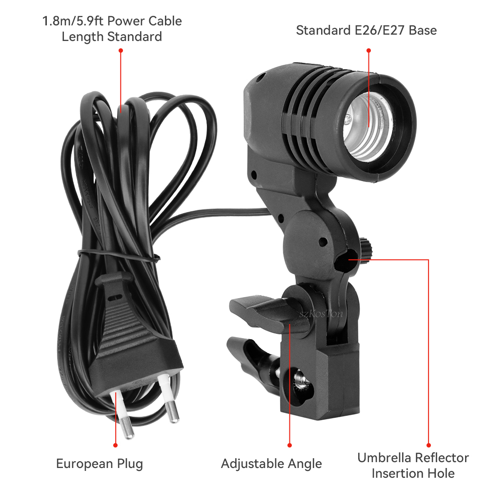Tek Kafa Ampul Tutucu E27 Soke - Photography Umbrella Lights incelemesi ve fiyatı
