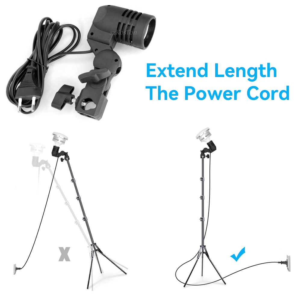 2 adet/1 adet E27 tek kafa amp - Photography Umbrella Lights incelemesi ve fiyatı