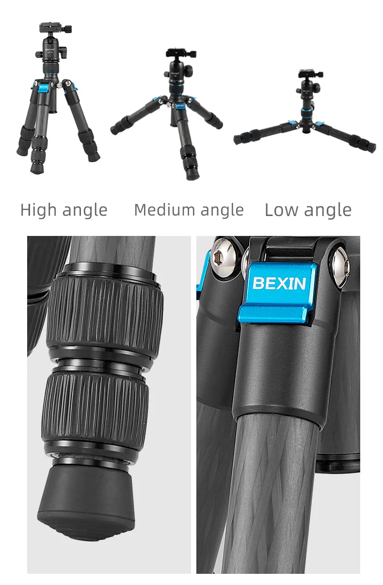 Mini karbon Fiber Tripod kompa - Camera Tripod Carbon incelemesi ve fiyatı