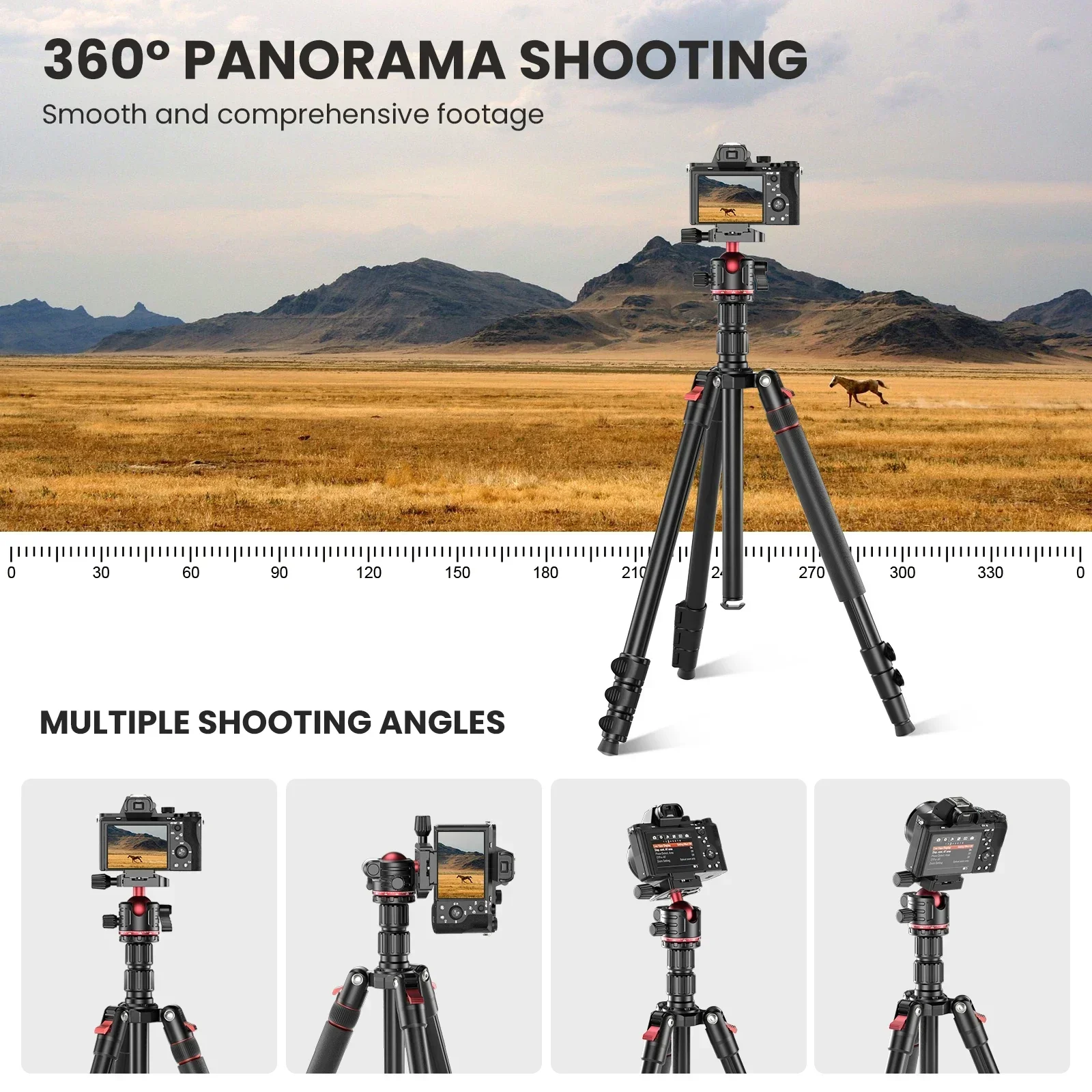 EVUMO GF2 Seyahat Tripod 1.73  - Camera Tripod Carbon incelemesi ve fiyatı