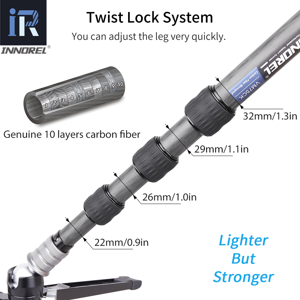 INNOREL VM75CK 10 kat karbon F - Camera Tripod Carbon incelemesi ve fiyatı